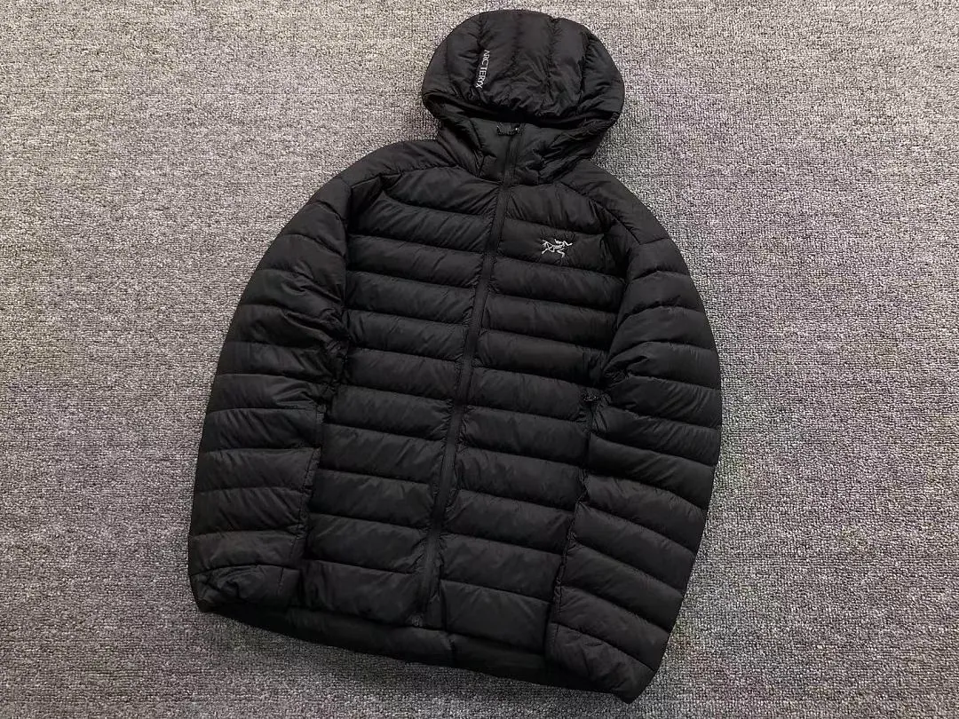 Arc'teryx Beige Hooded Down Jacket