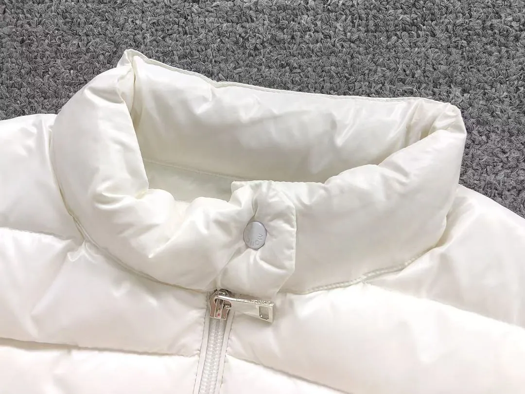 Moncler White Quilted Puffer