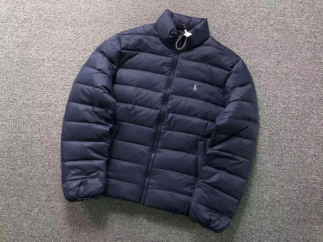Ralph Lauren Black Glossy Packable Puffer
