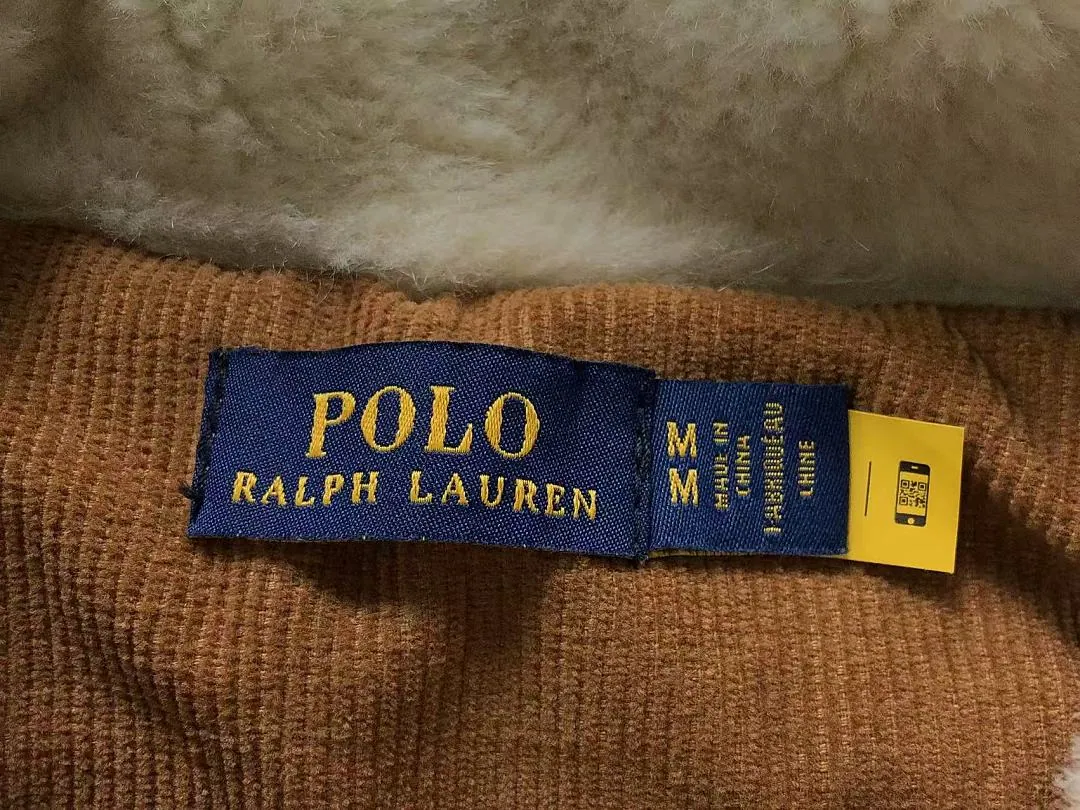 Ralph Lauren Tan Sherpa Corduroy Jacket