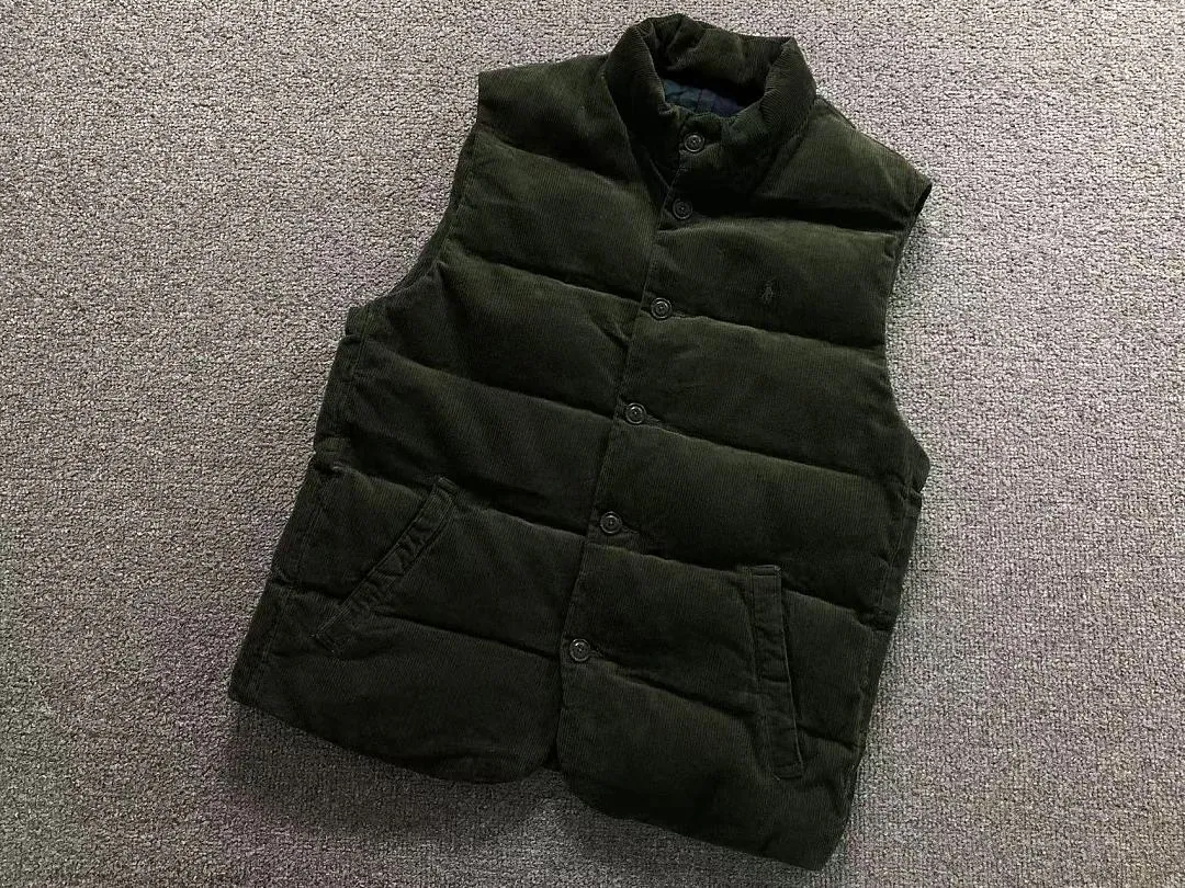 Ralph Lauren Green Plaid Down Vest