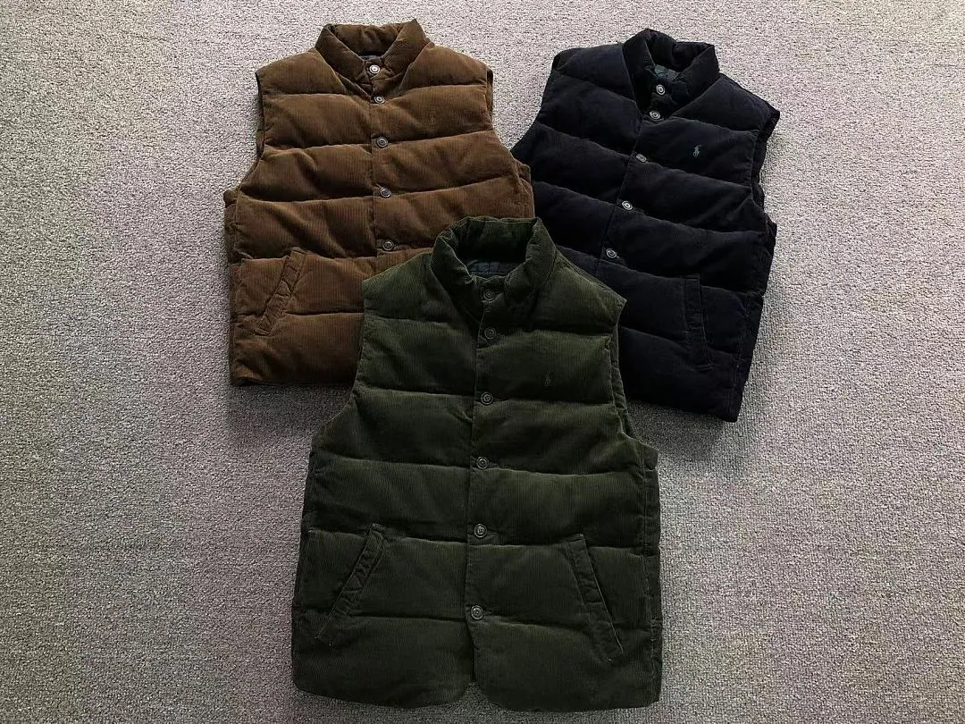 Ralph Lauren Green Plaid Down Vest