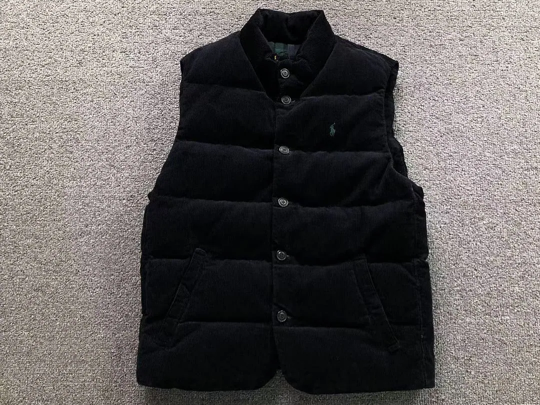 Ralph Lauren Green Plaid Down Vest