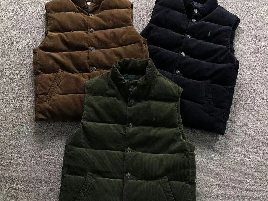 Ralph Lauren Green Plaid Down Vest