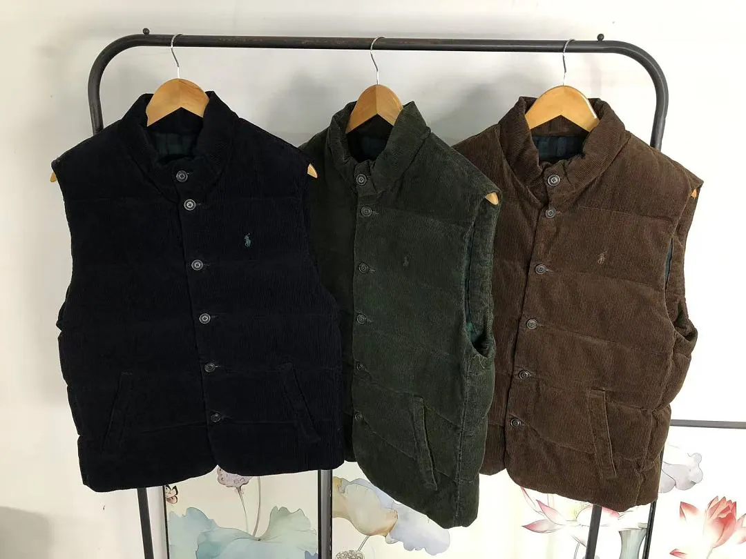 Ralph Lauren Green Plaid Down Vest