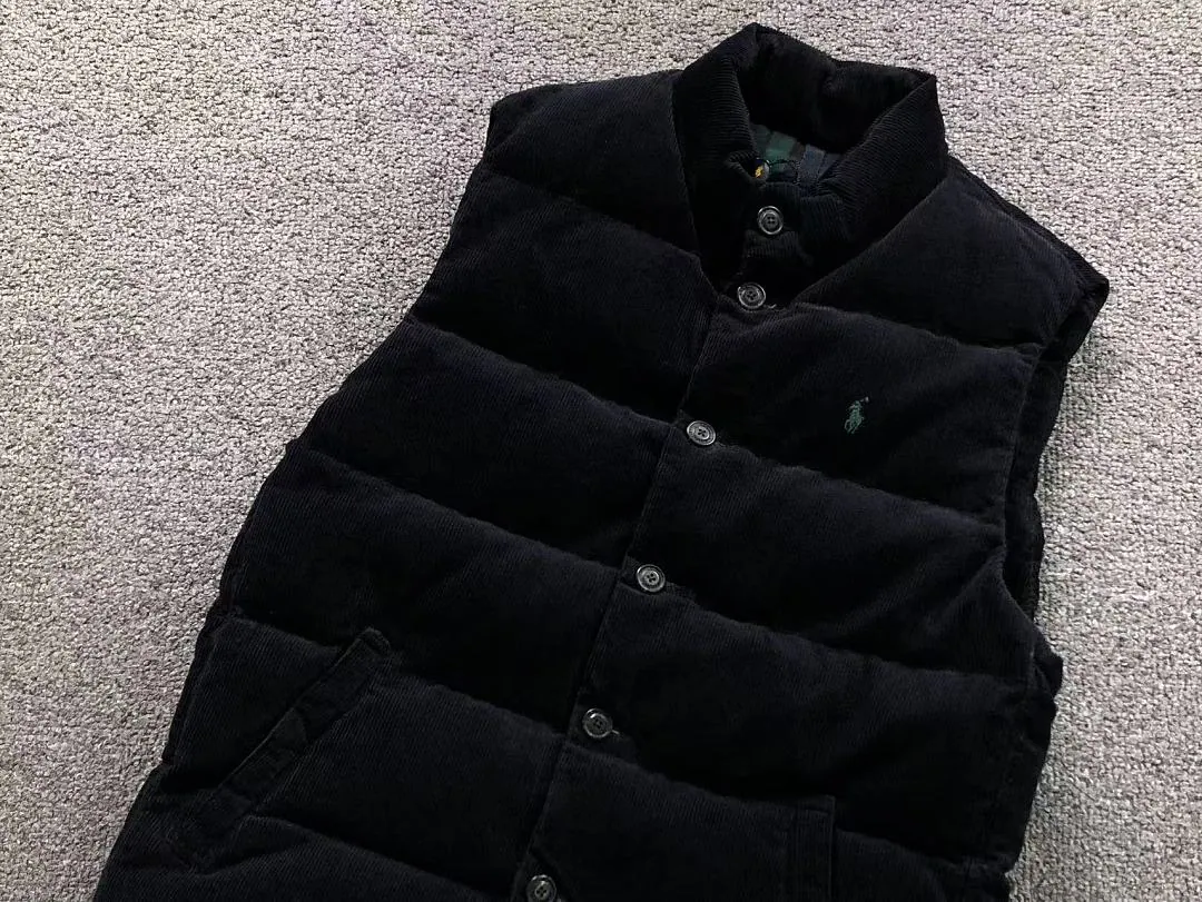Ralph Lauren Green Plaid Down Vest
