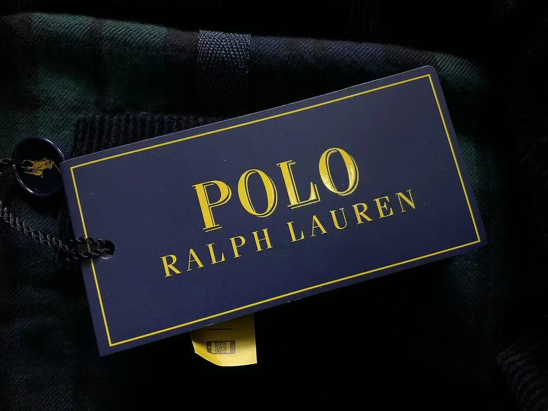 Ralph Lauren Green Plaid Down Vest