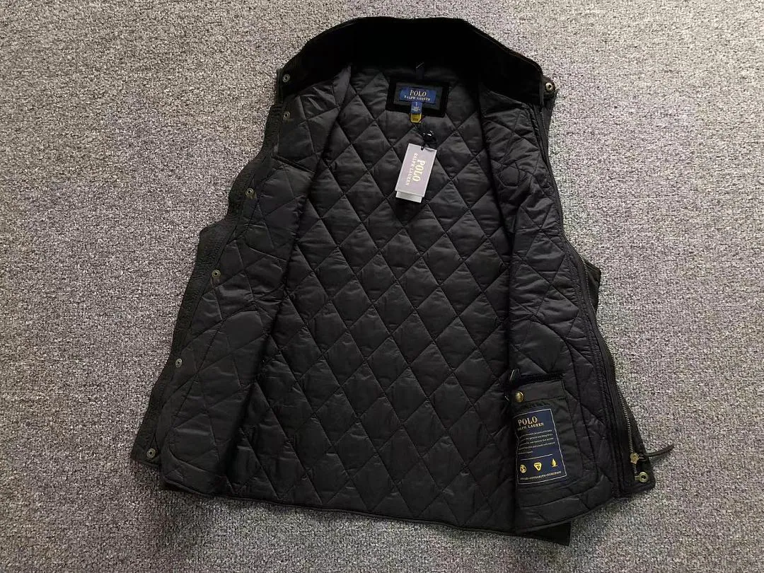 Ralph Lauren Black Matte Down Vest