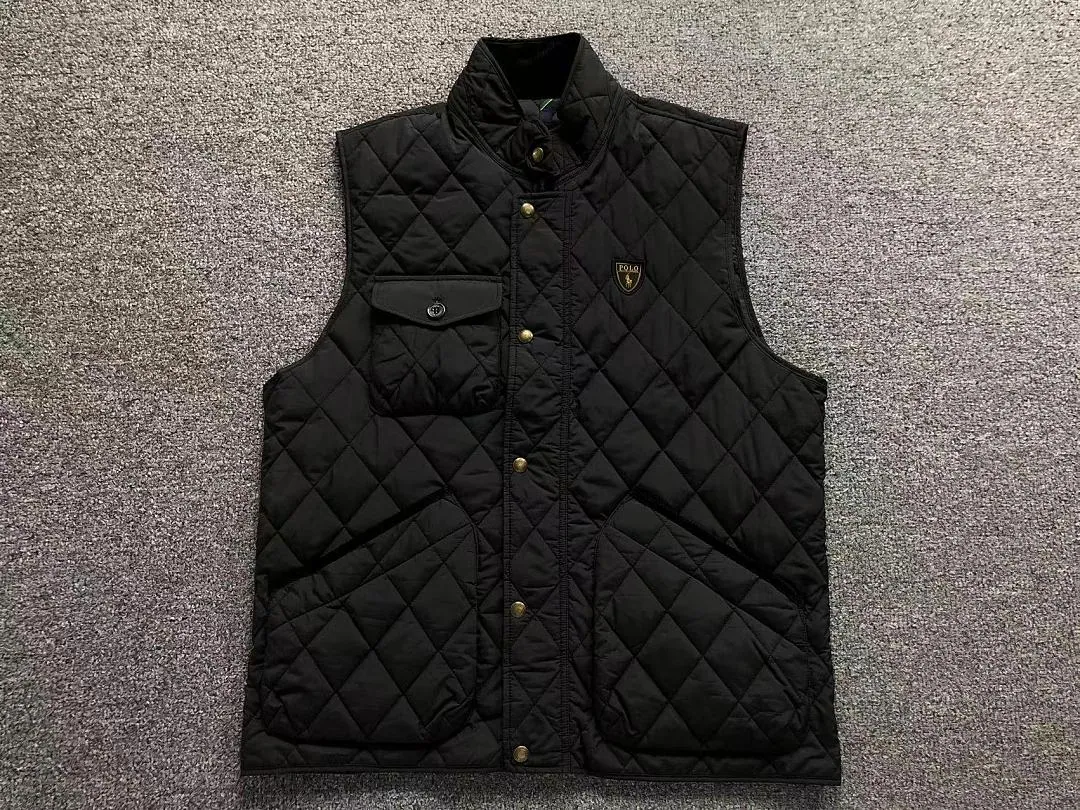 Ralph Lauren Black Matte Down Vest