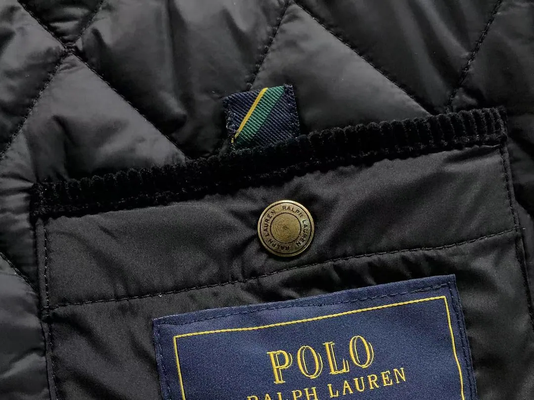Ralph Lauren Black Matte Down Vest