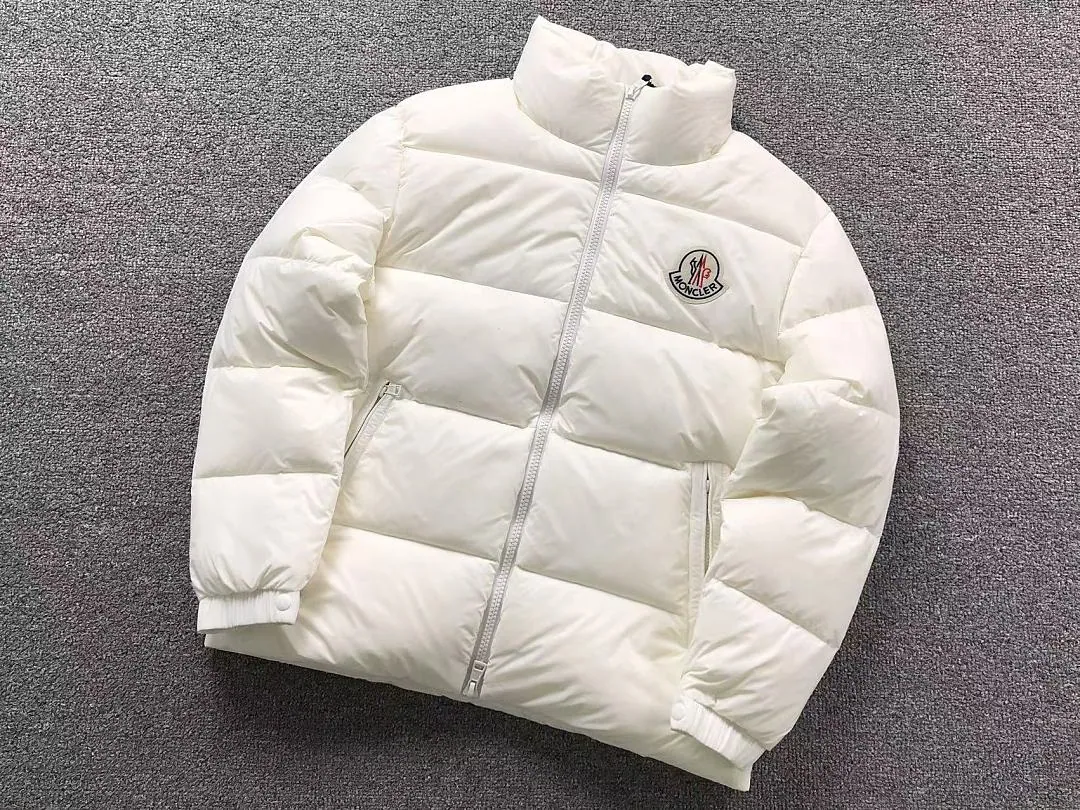 Moncler Black Shiny Cropped Puffer
