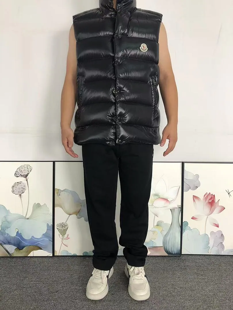 Moncler Grey Gunmetal Puffer Vest