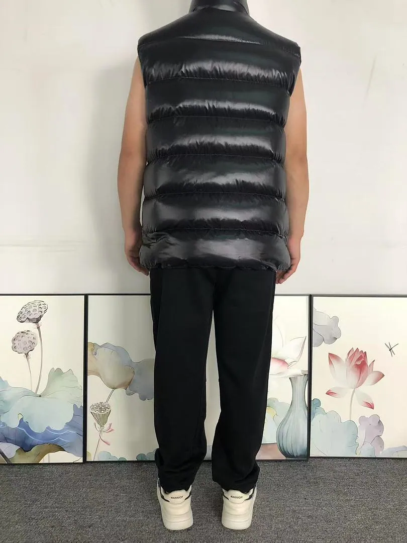 Moncler Grey Gunmetal Puffer Vest