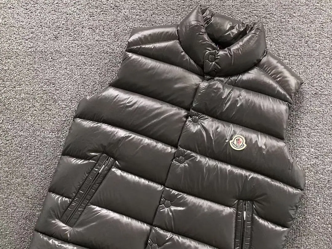 Moncler Grey Gunmetal Puffer Vest
