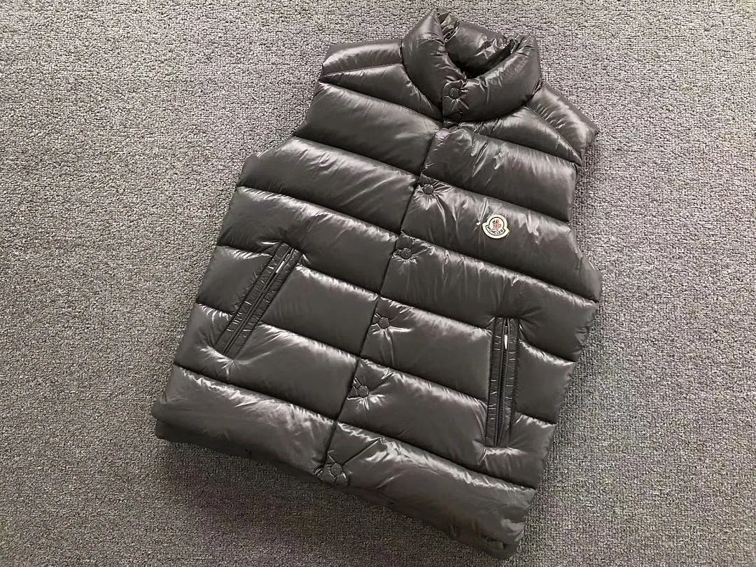 Moncler Grey Gunmetal Puffer Vest