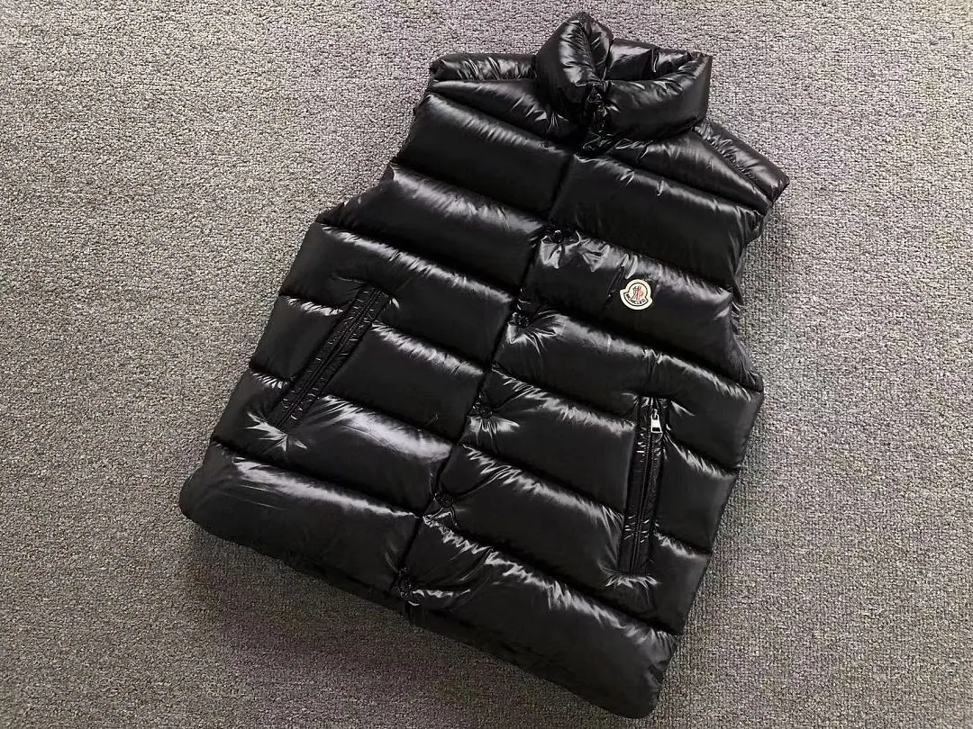 Moncler Grey Gunmetal Puffer Vest