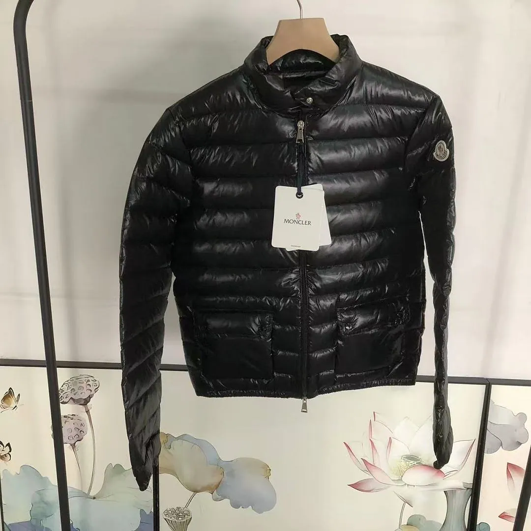 Moncler Black Glossy Boxy Puffer
