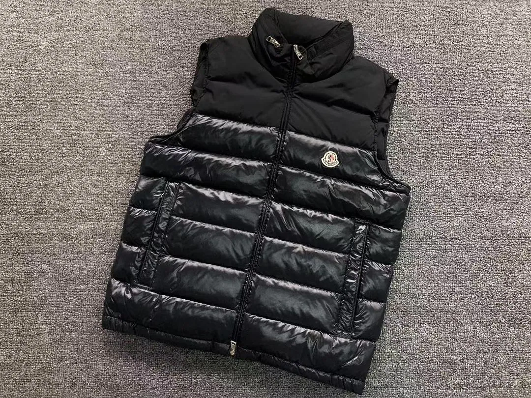 Moncler Black Slim Fit Down Vest