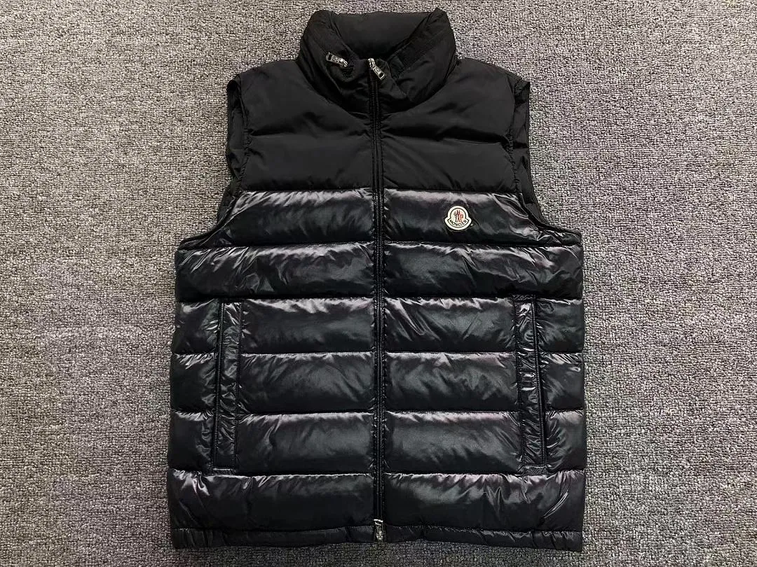 Moncler Black Slim Fit Down Vest