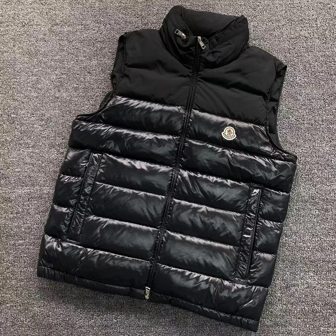 Moncler Black Slim Fit Down Vest