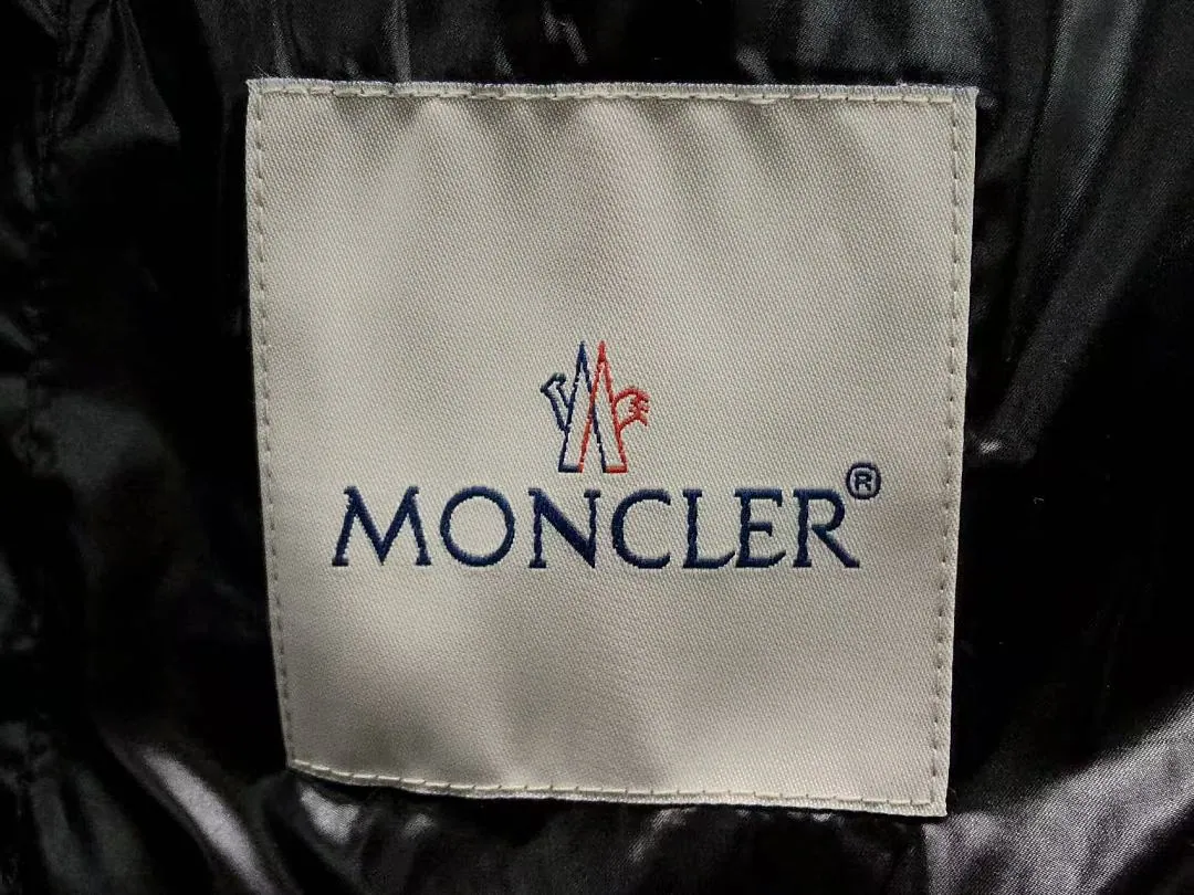 Moncler Navy Fur Hood Puffer