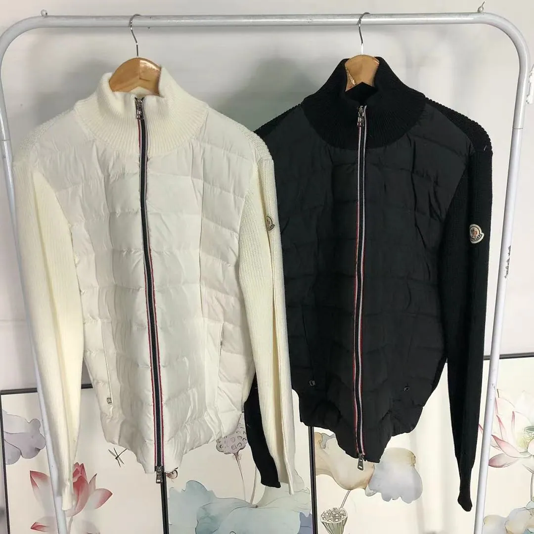 Moncler White & Black Packable Puffers