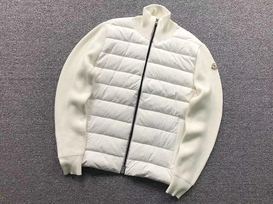 Moncler White & Black Packable Puffers