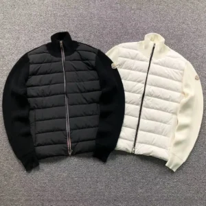 Moncler White & Black Packable Puffers