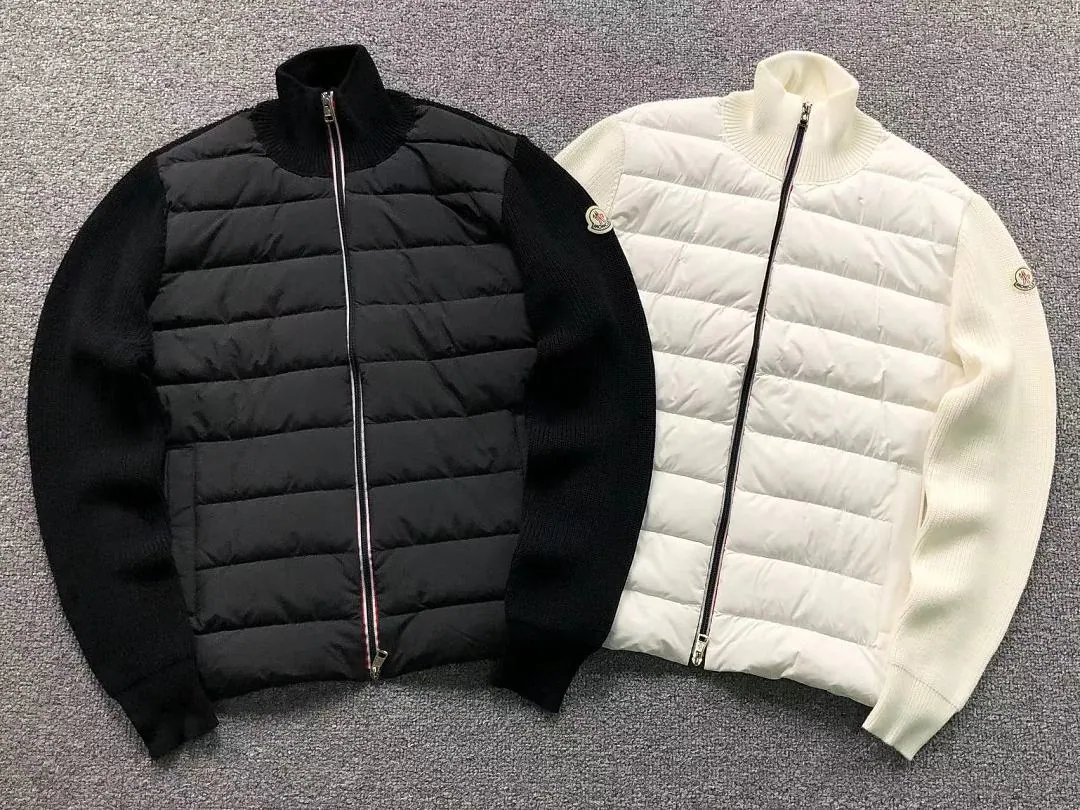 Moncler White & Black Packable Puffers