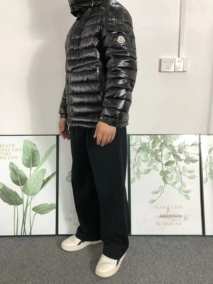 Moncler Black Glossy Longline Puffer G