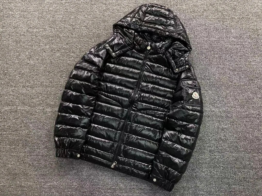 Moncler Black Glossy Longline Puffer G