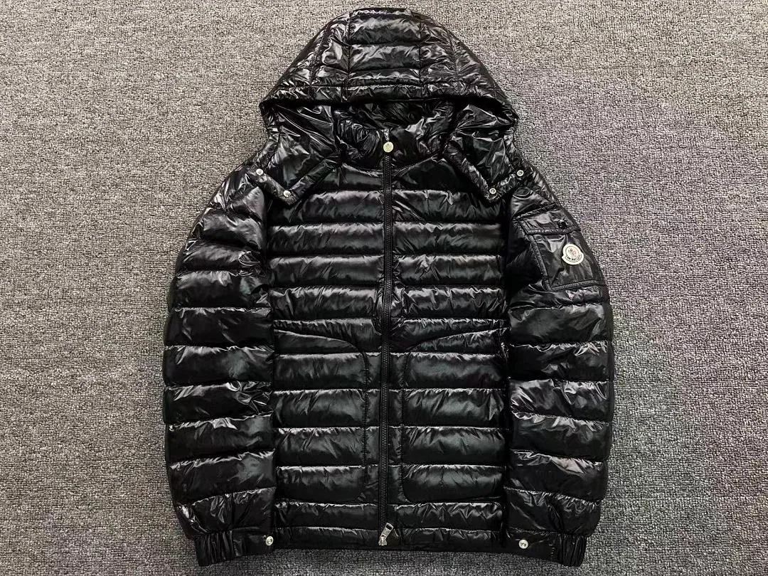 Moncler Black Glossy Longline Puffer G