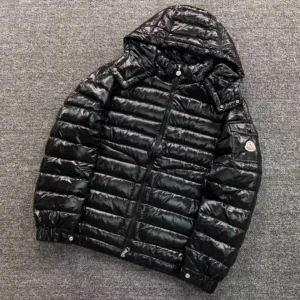 Moncler Black Glossy Longline Puffer G