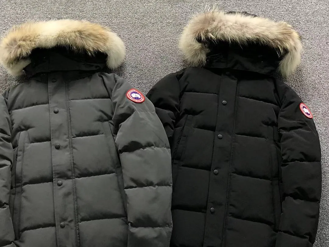 Canada Goose Black Fur Hood Puffer