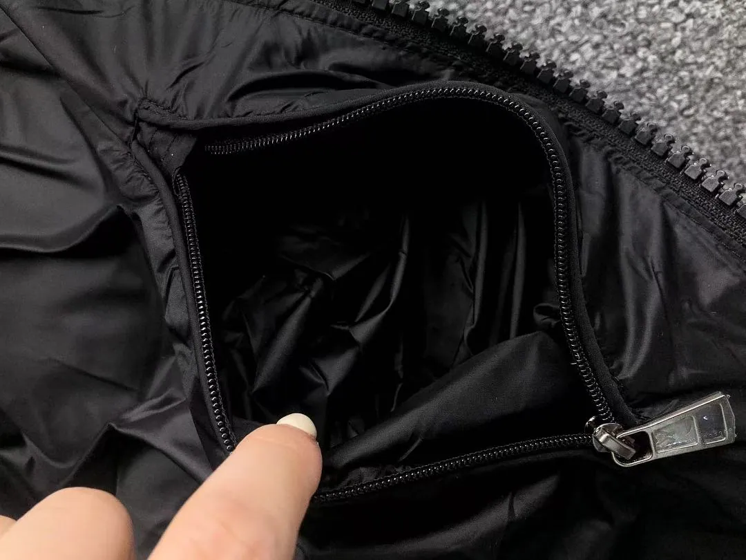 Moncler Black Horizontal Quilt Puffer