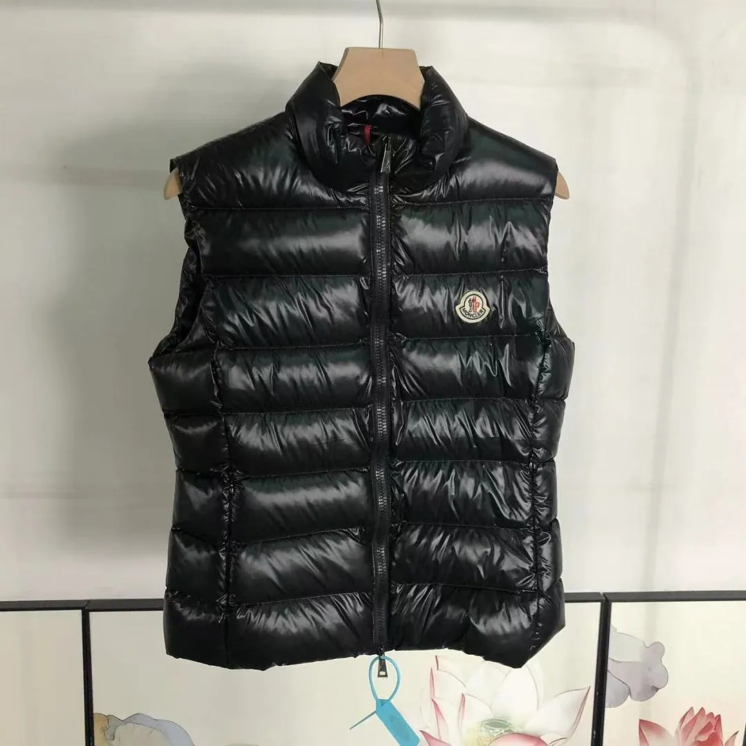 Moncler Black Glossy Down Gilet