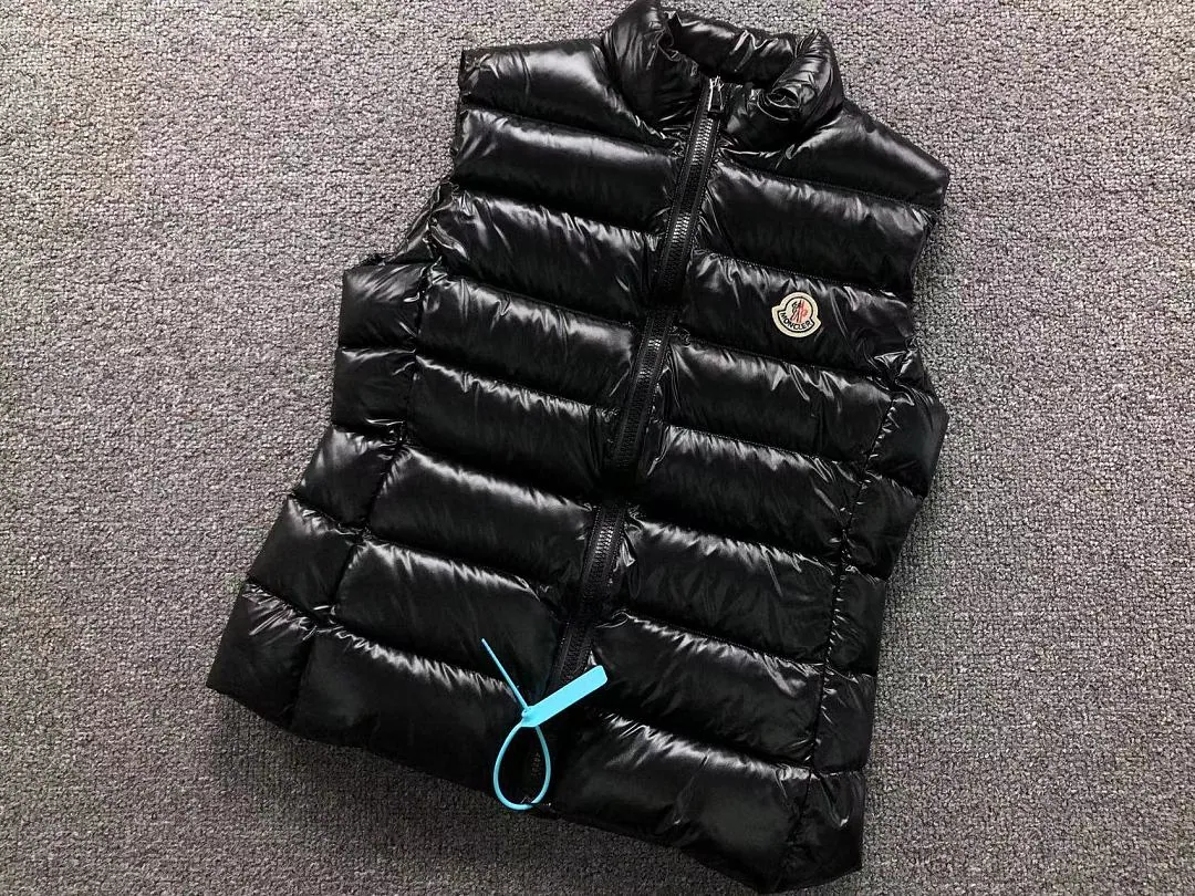 Moncler Black Glossy Down Gilet