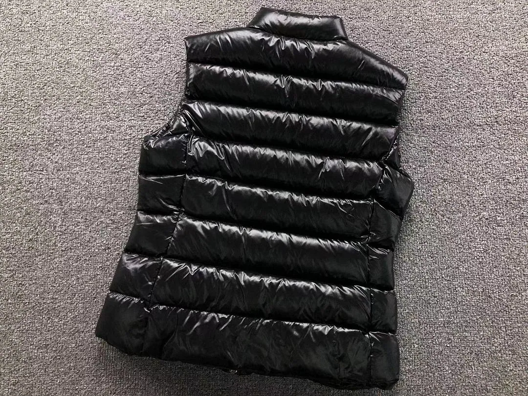 Moncler Black Glossy Down Gilet
