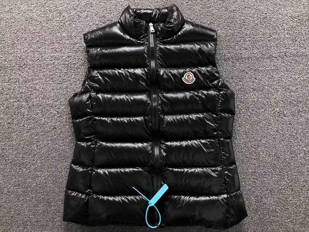 Moncler Black Glossy Down Gilet