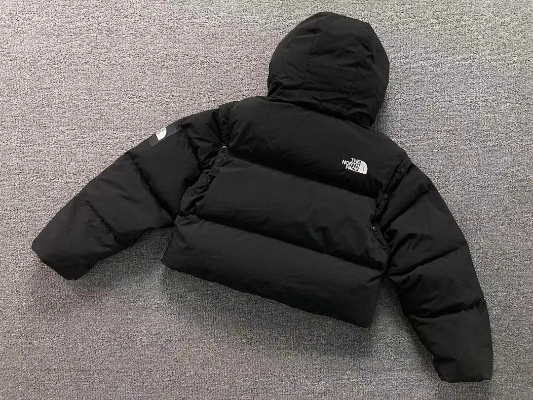 The North Face Black Cropped Puffer B