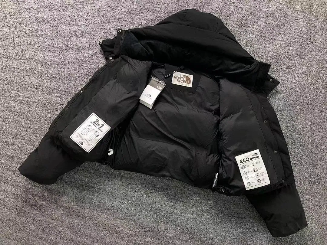 The North Face Black Cropped Puffer B