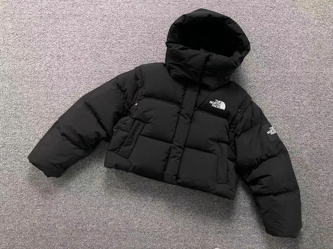 The North Face Black Cropped Puffer B