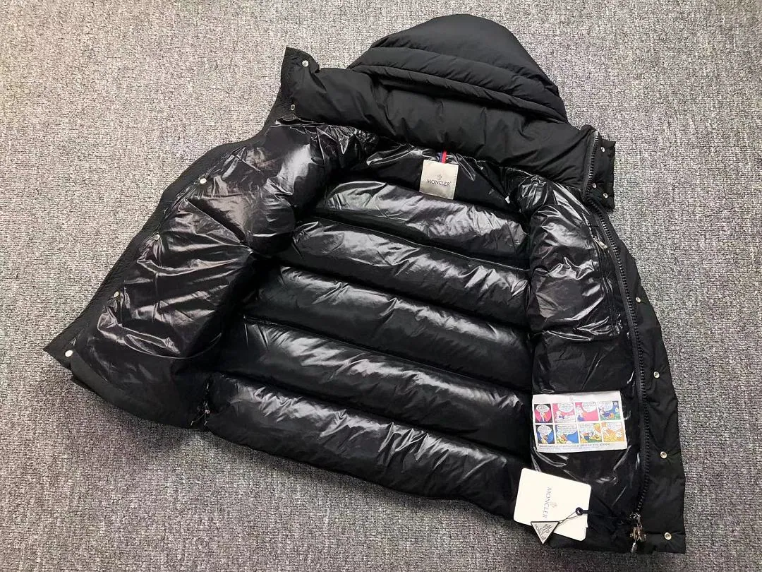 Moncler Black Matte Longline Coat