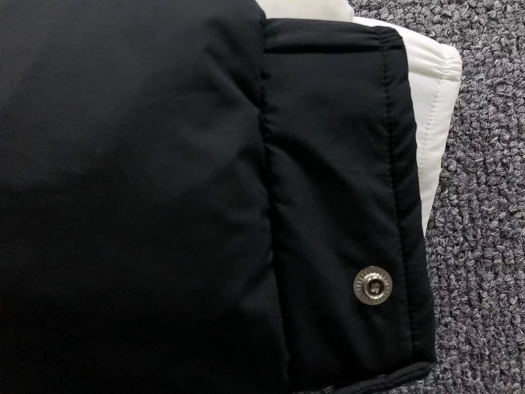 Moncler Black Fur Trim Hood Puffer