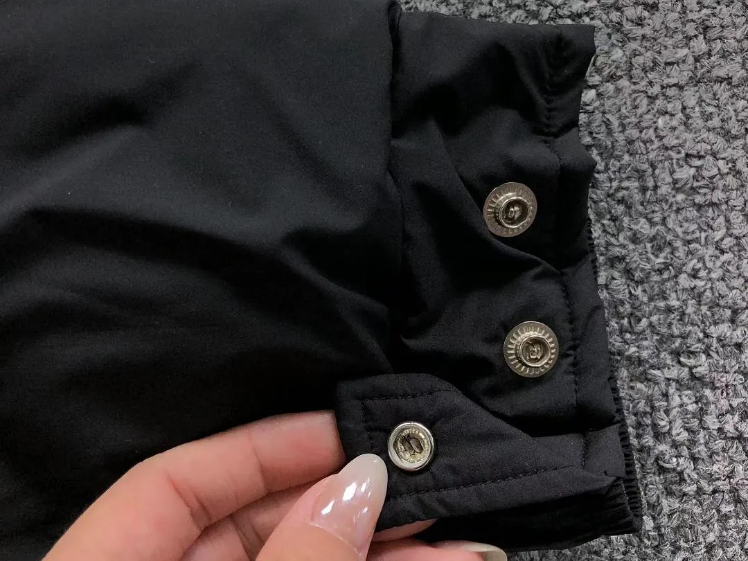 Moncler Black Fur Trim Hood Puffer