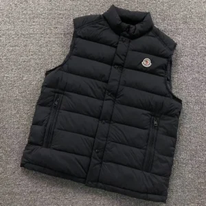 Moncler Black Matte Down Gilet