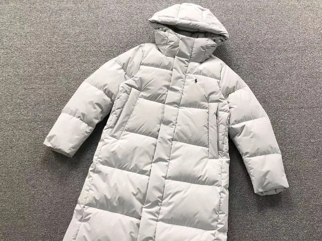 Ralph Lauren Black Glossy Longline Puffer