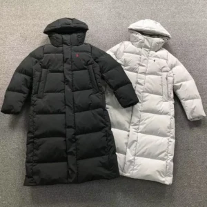 Ralph Lauren Black Glossy Longline Puffer