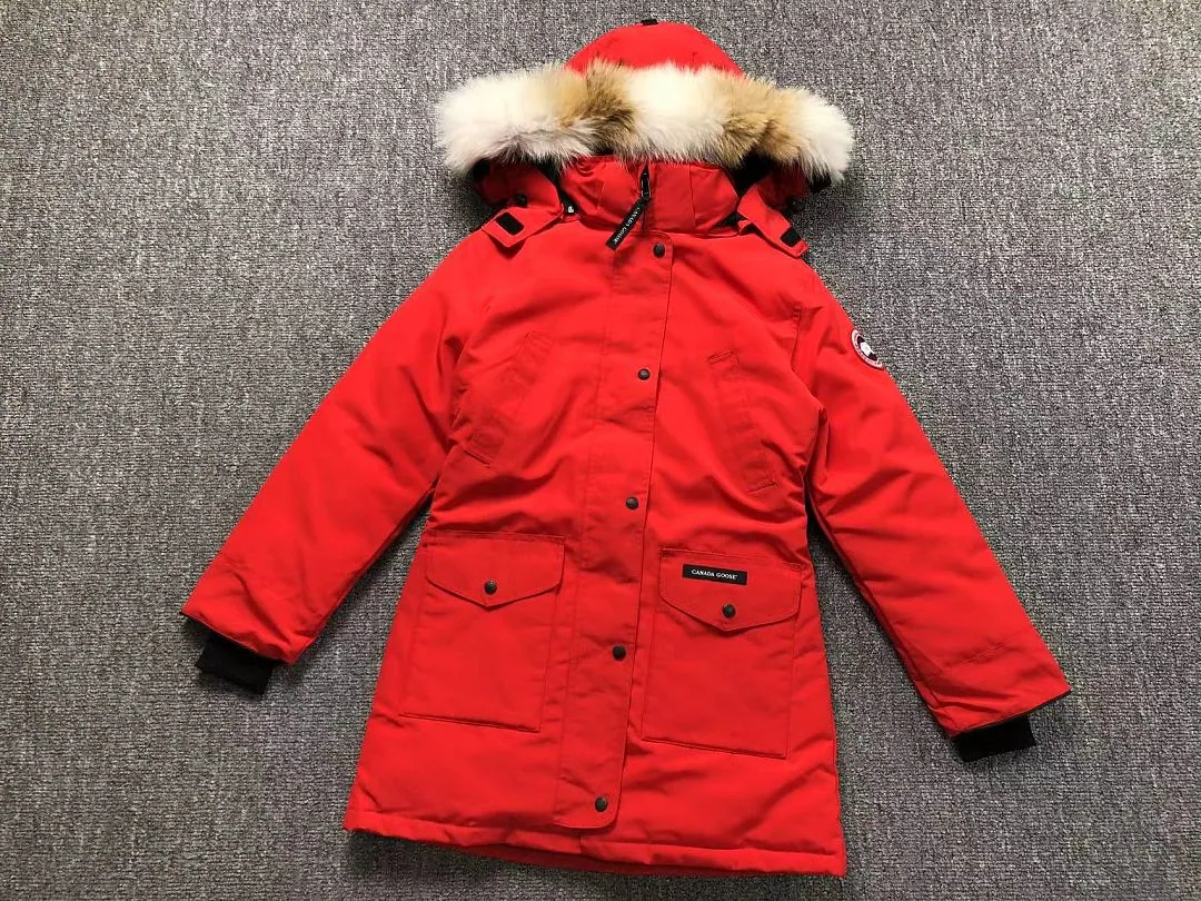 Canada Goose Black White Fur Parka