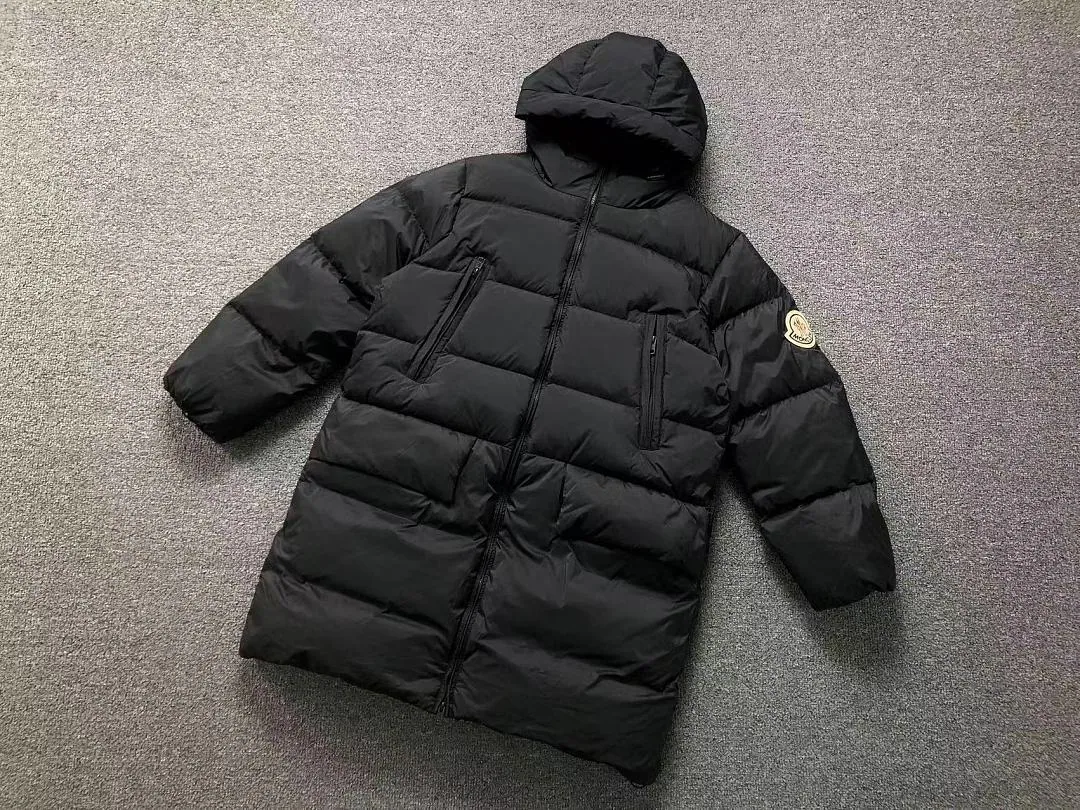 Moncler Black Long Down Coat
